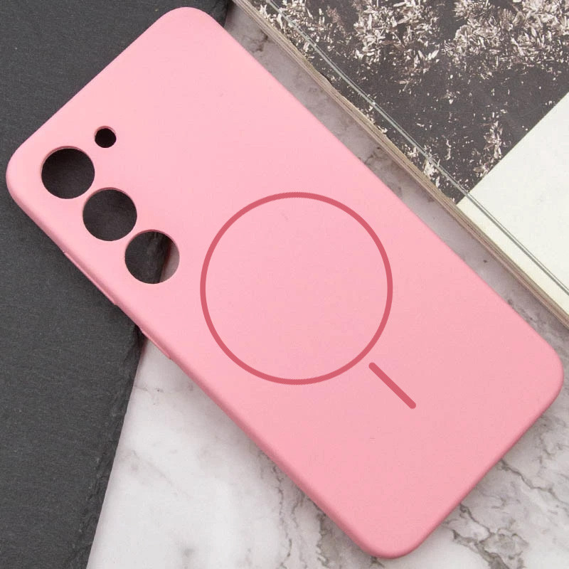 Фото Чехол Silicone Cover Lakshmi Full Camera (AA) with MagFit для Samsung Galaxy S23 (Розовый / Light pink) в магазине vchehle.ua
