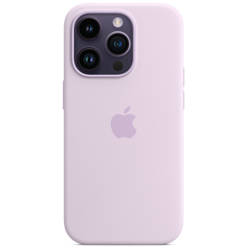 Чохол Silicone Case Full Protective (AA) на Apple iPhone 15 Pro (6.1") (Бузковий / Lilac)