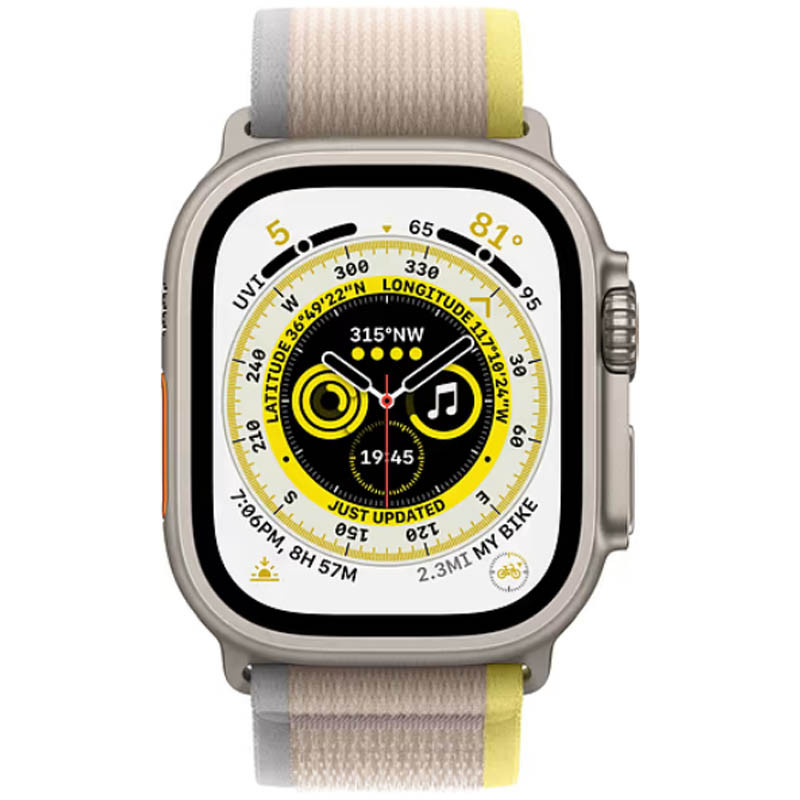 Фото Ремешок Hoco WA14 Original series Apple watch (42/44/45/49mm) (Yellow with White) в магазине vchehle.ua