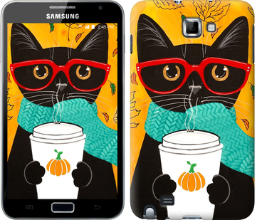 

Чехол Осенний кот для Samsung Galaxy Note i9220 580865