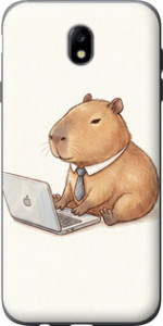 Чохол Funny Capybara CEO Working на Samsung Galaxy J7 J730 (2017)