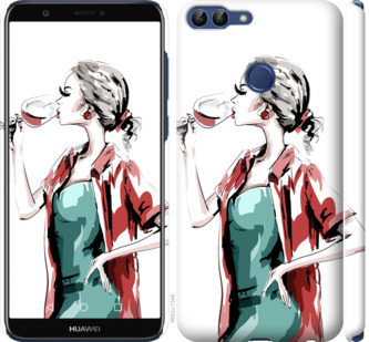 

Чехол Девушка с бокалом для Huawei P smart 841726