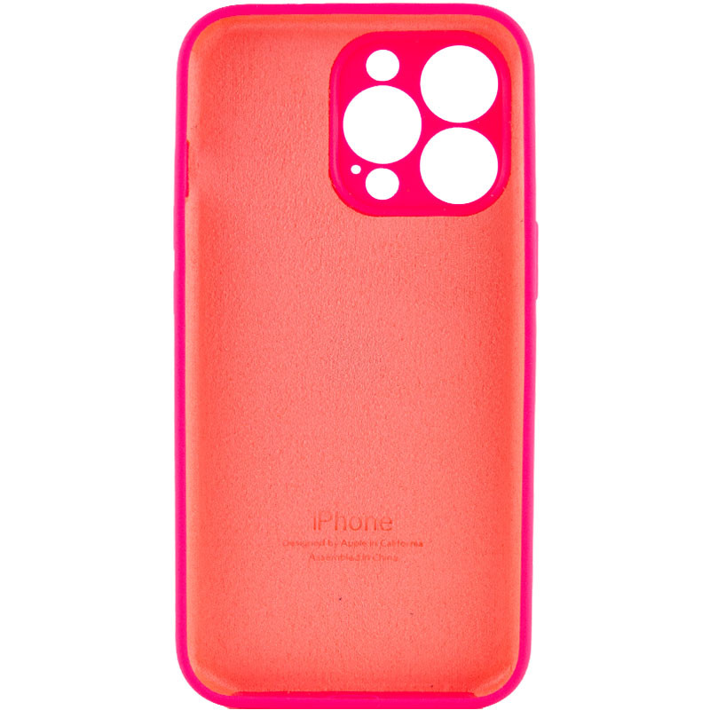 Фото Чехол Silicone Case Full Camera Protective (AA) для Apple iPhone 14 Pro (6.1") (Розовый / Barbie pink) на vchehle.ua