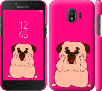 

Чехол Весёлый мопс для Samsung Galaxy J2 2018 928339