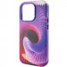 Фото Шкіряний чохол Colour Splash with Magnetic Safe на Apple iPhone 14 Pro (6.1") (Purple / Pink) в маназині vchehle.ua