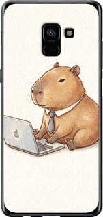 Чехол Funny Capybara CEO Working для Samsung Galaxy A8 Plus 2018 A730F