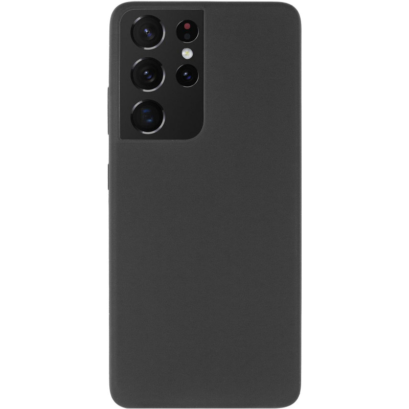 Фото Чехол Silicone Cover Lakshmi (AA) для Samsung Galaxy S21 Ultra (Черный / Black) на vchehle.ua