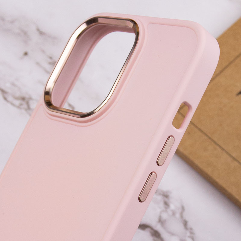 Купить TPU чехол Bonbon Metal Style для Apple iPhone 14 Pro (6.1") (Розовый / Light pink) на vchehle.ua