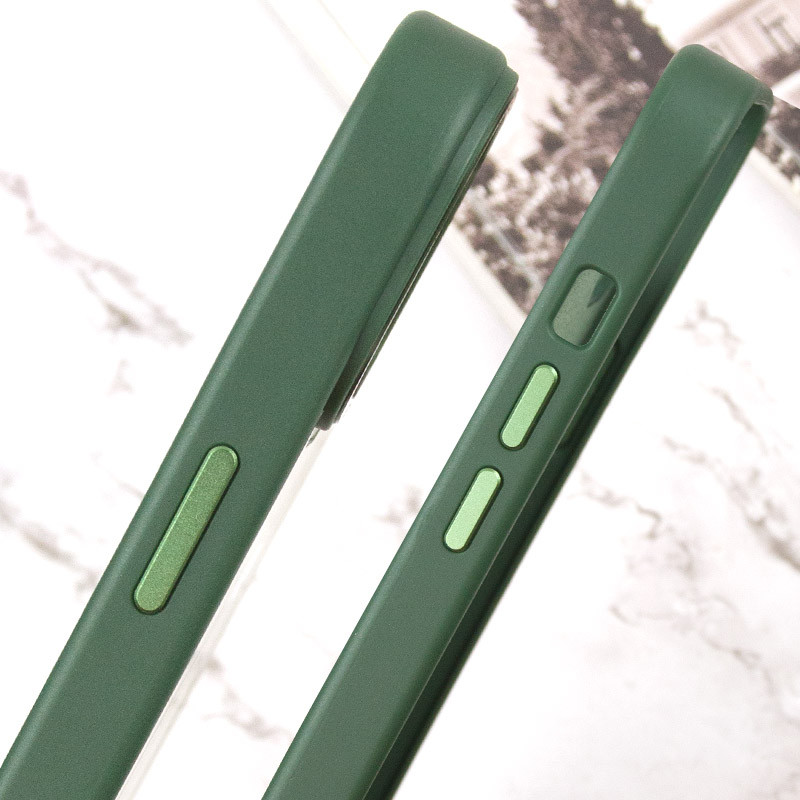 Купить Чехол TPU+Glass Sapphire Midnight Open Camera with Magnetic Safe для Apple iPhone 15 Plus (6.7") (Зеленый / Forest green) на vchehle.ua