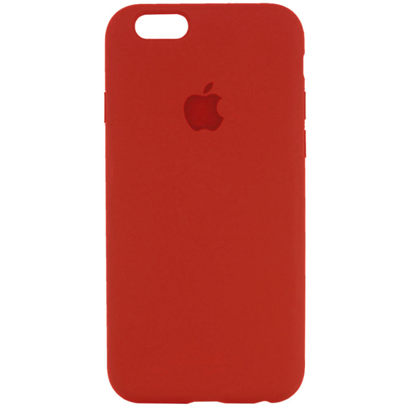 Чохол Silicone Case Full Protective (AA) на Apple iPhone 6/6s (4.7") (Червоний / Dark Red)