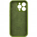 Чохол Silicone Case Full Camera Protective (AA) на Apple iPhone 13 Pro (6.1") (Зелений / Dark Olive) в магазині vchehle.ua