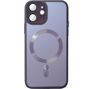 Чохол TPU+Glass Sapphire Midnight with Magnetic Safe на Apple iPhone 12 (6.1")
