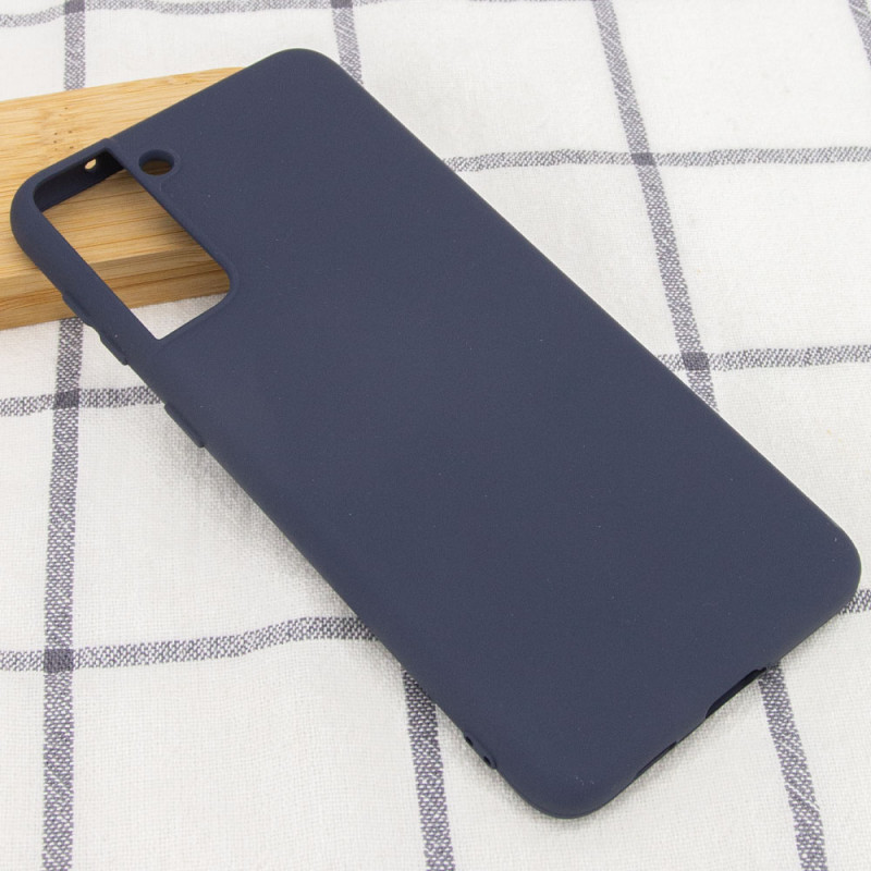 Фото Чехол Silicone Cover Full without Logo (A) для Samsung Galaxy S21+ (Синий / Midnight blue) на vchehle.ua
