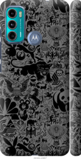 

Чохол Чорно-сірий стікер бомбинг на Motorola G60 1414289