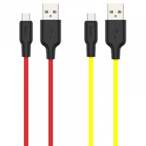 Дата кабель Hoco X21 Plus Silicone MicroUSB Cable (1m)