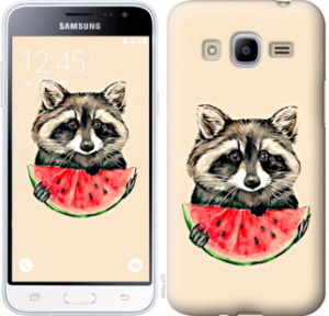 Чехол Енотик с арбузом для Samsung Galaxy J2 (2016) J210