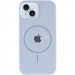 Фото Чохол Silicone Case Full Protective (AA) with Magnetic Safe на Apple iPhone 15 Plus (6.7") (Блакитний / Lilac Blue) на vchehle.ua