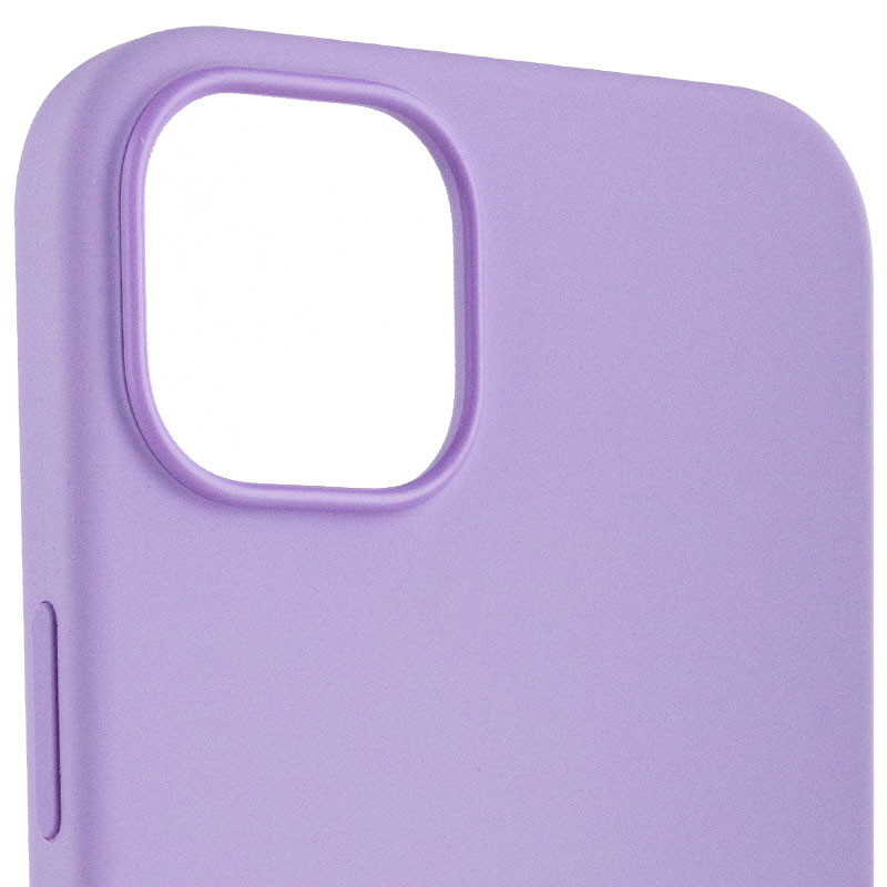 Фото Чехол Silicone case (AAA) full with Magnetic Safe для Apple iPhone 14 Pro Max (6.7") (Сиреневый / Lilac) в магазине vchehle.ua