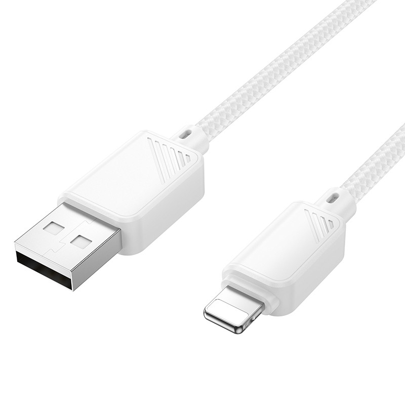 Фото Дата кабель Hoco X113 Beneficio USB to Lightning (1m) (White) на vchehle.ua