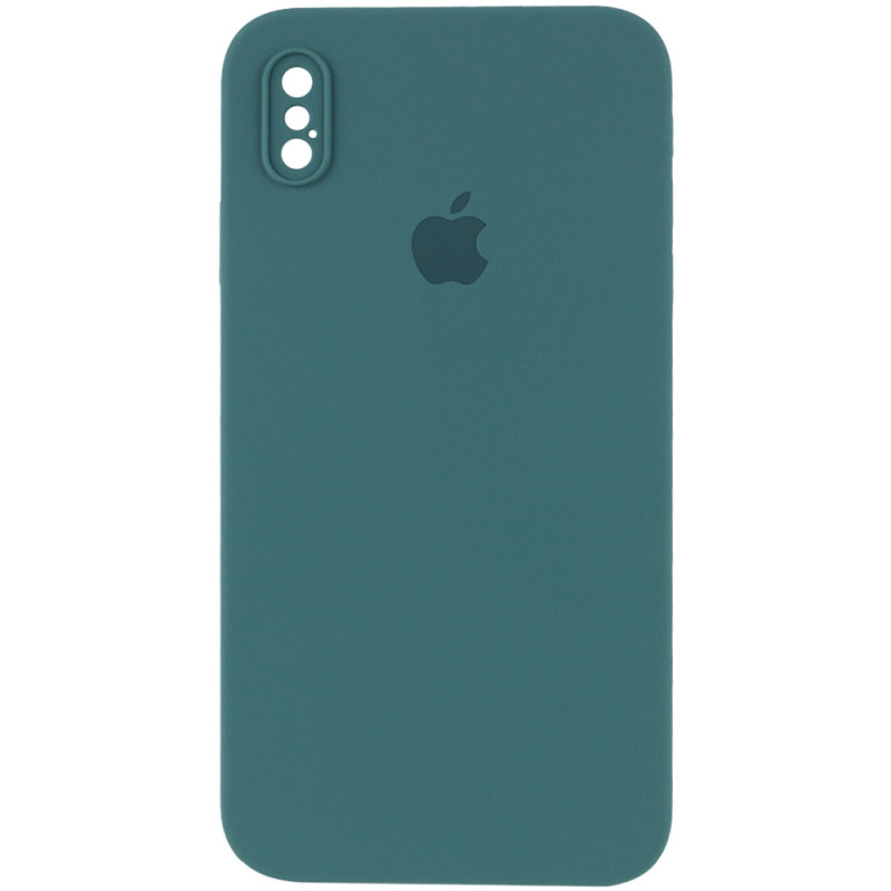 

Чехол Silicone Case Square Full Camera Protective (AA) для iPhone X (5.8") (Зеленый / Pine green) 1080729