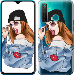 

Чехол Девушка v3 для Realme 5 Pro 919757