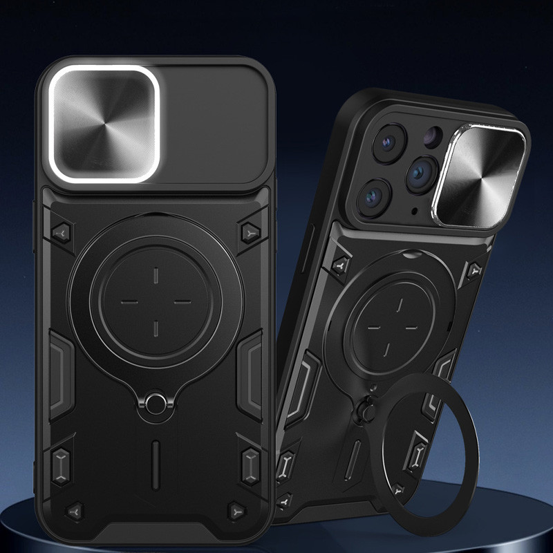 Ударопрочный чехол Bracket case with Magnetic для Apple iPhone 11 Pro (5.8") (Black) в магазине vchehle.ua