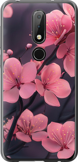 Чохол Пурпурна сакура на Nokia 6.1 Plus