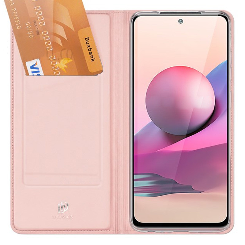 

Чохол-книжка Dux Ducis з кишенею для Xiaomi Redmi Note 10 Pro (Rose Gold) 1123181