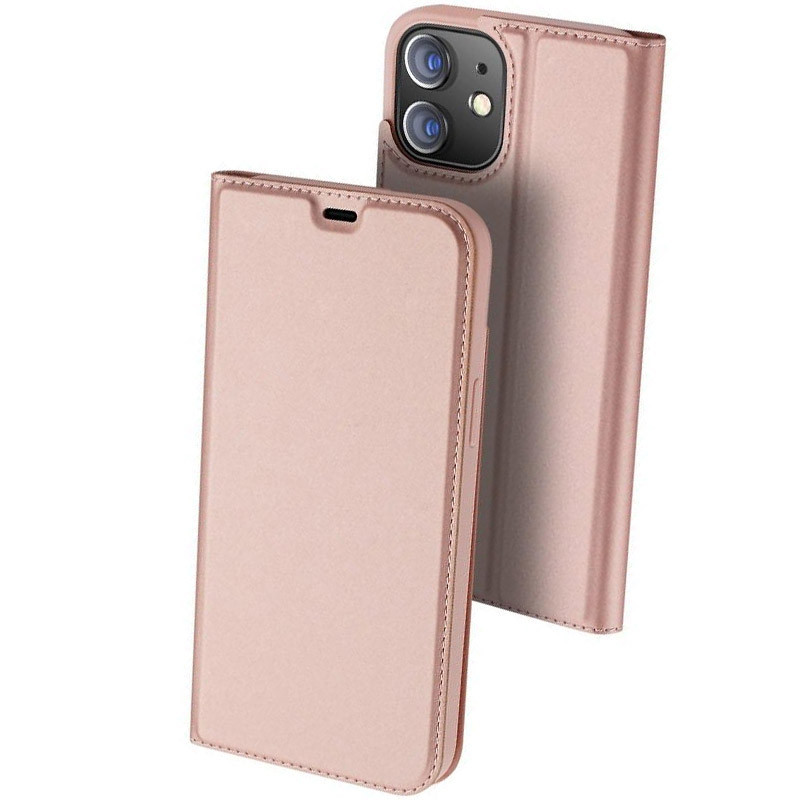 Чехол-книжка Dux Ducis с карманом для визиток для Apple iPhone 11 (6.1") (Rose Gold)