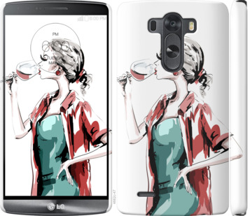 

Чехол Девушка с бокалом для LG D856 Dual G3 841526