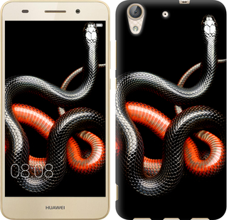 

Чехол Красно-черная змея на черном фоне для Huawei Y6 II 482268
