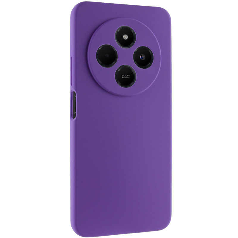 Чехол Silicone Cover Lakshmi Full Camera (AAA) для Xiaomi Redmi 14C / Poco C75 (Сливовый / Purple)