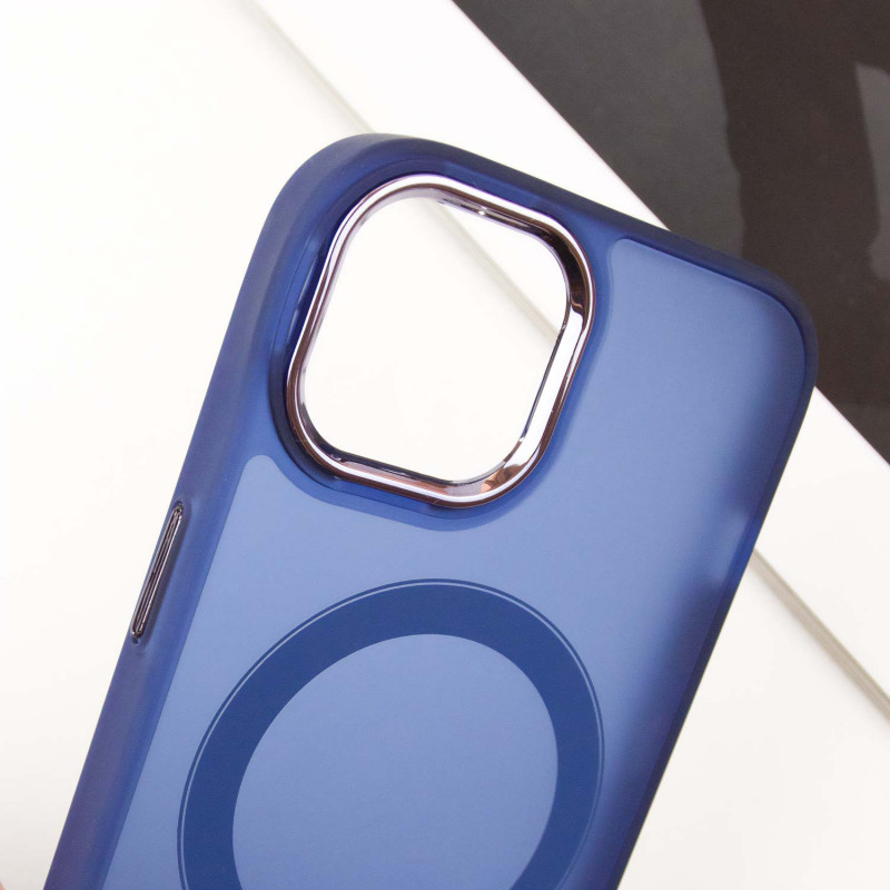 Купить Чехол TPU+PC Lily with Magnetic safe для Apple iPhone 14 (6.1") (Deep Navy) на vchehle.ua