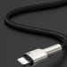 Фото Дата кабель Baseus Cafule Metal USB to Lightning 2.4A (2m) (CALJK-B0) (Black) в магазине vchehle.ua