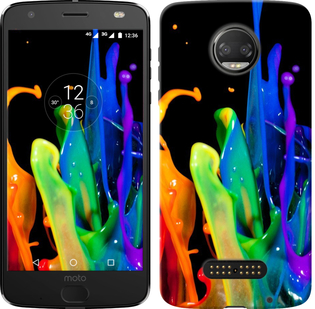 

Чехол брызги краски для Motorola Moto Z3 Play 674652