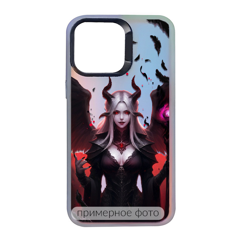 TPU+PC чехол TakiTaki Fantasy magic glow для Apple iPhone 14 Pro Max (6.7") (Witch girl - Pink/Purple)