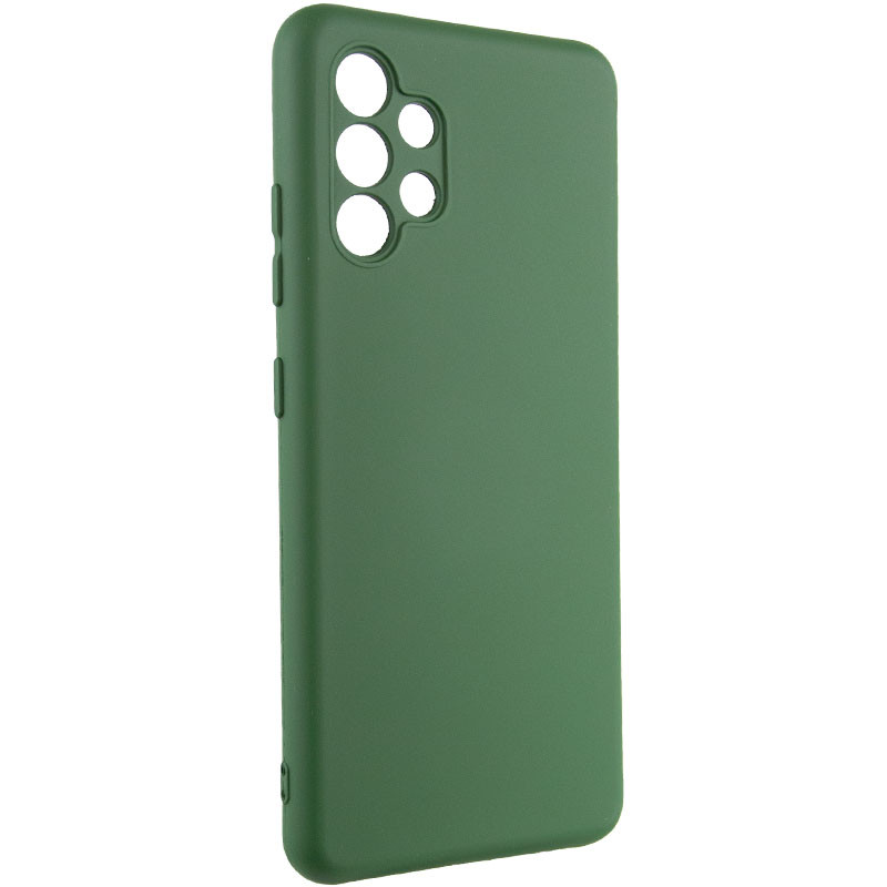 Фото Чехол Silicone Cover Lakshmi Full Camera (A) для Samsung Galaxy A32 4G (Зеленый / Dark green) на vchehle.ua