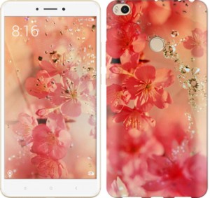 Чехол Розовые цветы для Xiaomi Mi Max 2
