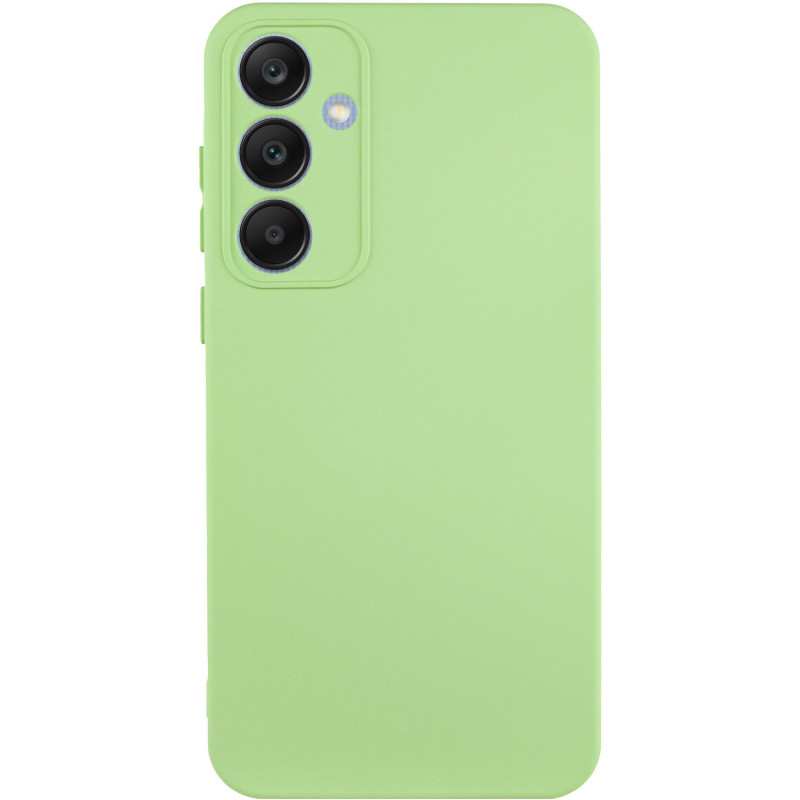 Чехол Silicone Cover Lakshmi Full Camera (A) для Samsung Galaxy A35 (Зеленый / Pistachio)