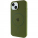 Чохол Silicone Case Full Protective (AA) with Magnetic Safe на Apple iPhone 14 Plus (6.7") (Зелений / Dark Olive)