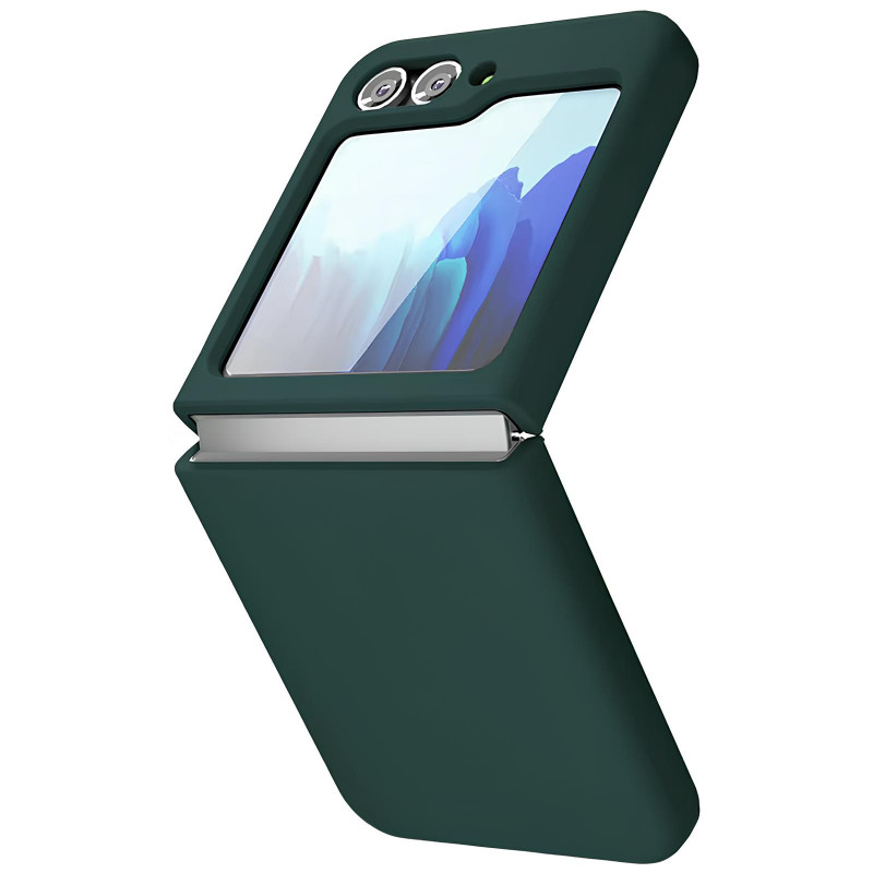 Фото Чохол Foldables Silicone Cover Lakshmi (AAA) на Samsung Galaxy Z Flip6 (Зелений / Cyprus Green) на vchehle.ua