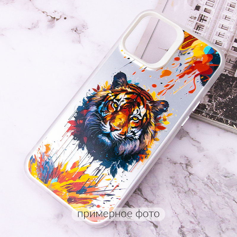 Фото TPU+PC чохол TakiTaki Magic glow на Samsung Galaxy S22 (Tiger / White) на vchehle.ua