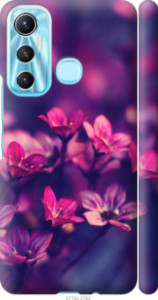Чехол Пурпурные цветы для Infinix Hot 11