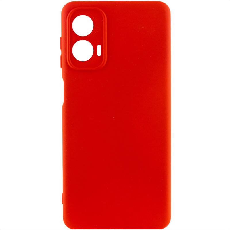 Чохол Silicone Cover Lakshmi Full Camera (AA) на Motorola Moto G85 (Червоний / Red)