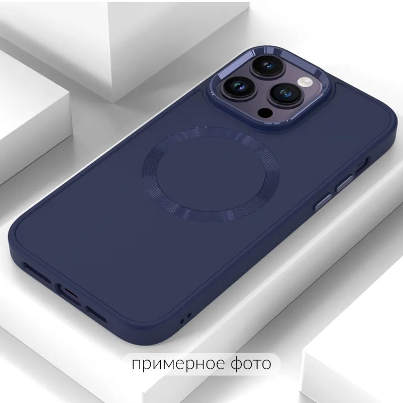 Фото TPU чохол Bonbon Metal Style with Magnetic safe на Apple iPhone 16 Pro (6.3") (Синій / Cosmos Blue) на vchehle.ua