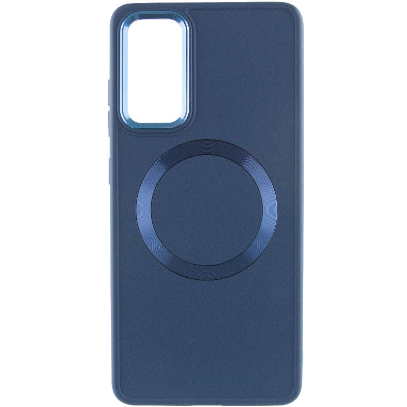 Фото TPU чехол Bonbon Metal Style with Magnetic safe для Samsung Galaxy S23 FE (Синий / Cosmos Blue) на vchehle.ua