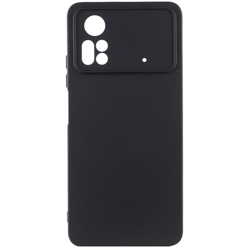 Чохол Silicone Cover Lakshmi Full Camera (A) на Xiaomi Poco X4 Pro 5G (Чорний / Black)