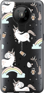 

Чехол Единорог и кофе для Nokia 5.3 1607457