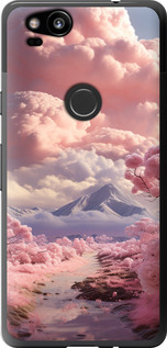 

Чехол Розовые облака для Google Pixel 2 1645216