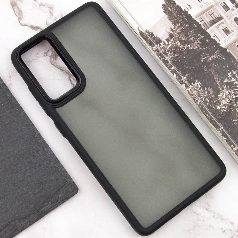 Чехол TPU+PC Lyon Frosted для Motorola Moto G22 (Black) в магазине vchehle.ua